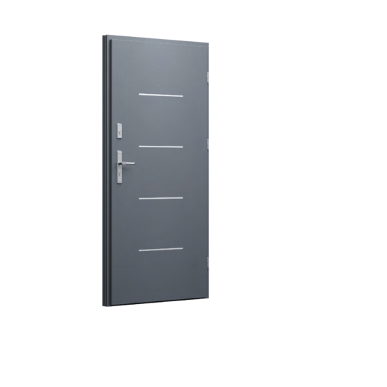 DRZWI ALUMINIOWE WIKĘD – TERMO PRESTIGE LUX – KOLEKCJA FUTURE INOX – WZÓR FI02B