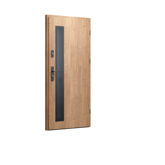 DRZWI STALOWE WIKĘD – TERMO PRESTIGE LUX – KOLEKCJA GLASS DESIGN – WZÓR GD01B