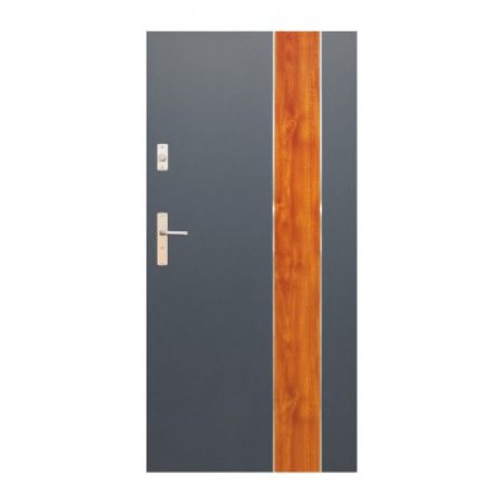 DRZWI ALUMINIOWE WIKĘD – TERMO PRESTIGE LUX – KOLEKCJA FUTURE INOX – WZÓR FI01D