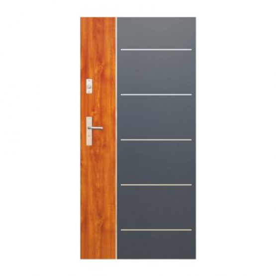 DRZWI ALUMINIOWE WIKĘD – TERMO PRESTIGE LUX – KOLEKCJA FUTURE INOX – WZÓR FI02A