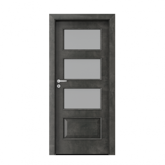 PORTA – drzwi wewnętrzne płycinowe- KOLEKCJA CPL- BETON CIEMNY- 5.4.