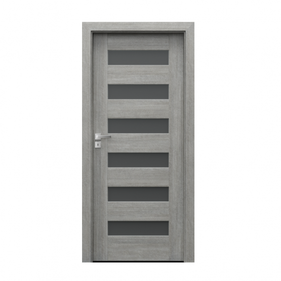 PORTA – drzwi wewnętrzne ramiakowe- KOLEKCJA KONCEPT-DĄB SREBRZYSTY-C6