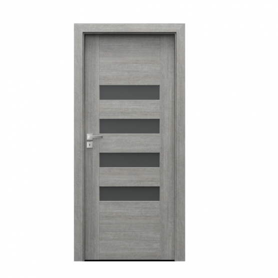 PORTA – drzwi wewnętrzne ramiakowe- KOLEKCJA KONCEPT-DĄB SREBRZYSTY-H4