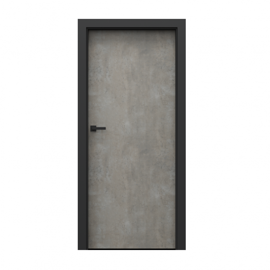 PORTA – drzwi wewnętrzne płycinowe- KOLEKCJA LOFT-BETON JASNY-MODEL 1.1.