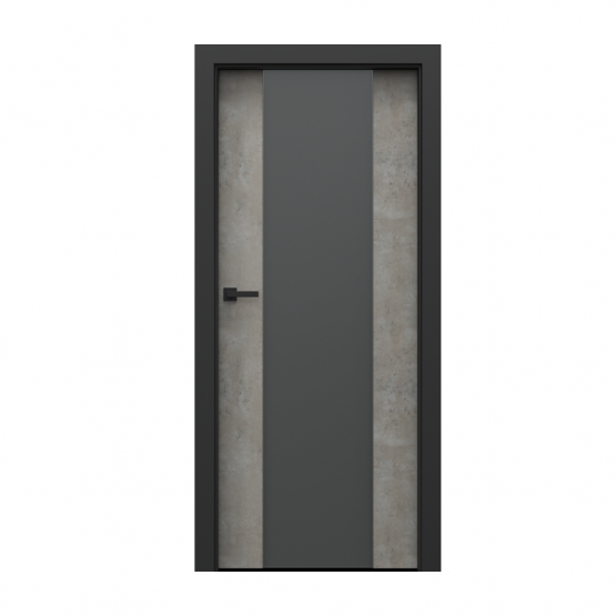 PORTA – drzwi wewnętrzne płycinowe- KOLEKCJA LOFT-BETON JASNY-MODEL 4.B.