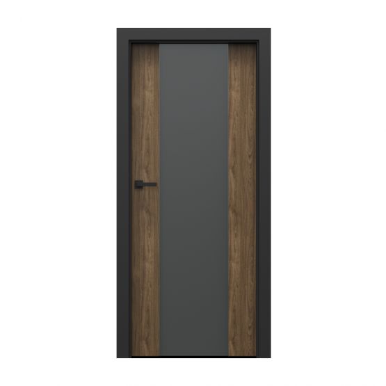 PORTA – drzwi wewnętrzne płycinowe- KOLEKCJA LOFT-ORZECH NATURALNY-MODEL 4.B.