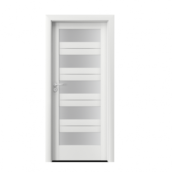 PORTA – drzwi wewnętrzne ramiakowe- KOLEKCJA VERTE HOME C – BIAŁY PREMIUM – INTARSJE – C5