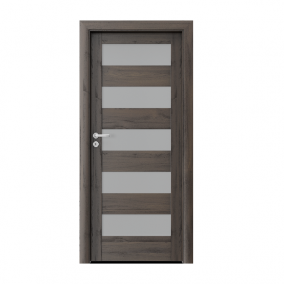 PORTA – drzwi wewnętrzne ramiakowe- KOLEKCJA VERTE HOME C – DĄB CIEMNY – C5
