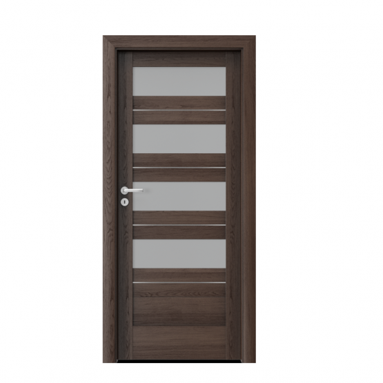 PORTA – drzwi wewnętrzne ramiakowe- KOLEKCJA VERTE HOME C – DĄB HAWANA- INTARSJE – C4