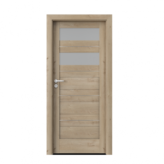 PORTA – drzwi wewnętrzne ramiakowe- KOLEKCJA VERTE HOME C – DĄB KLASYCZNY- INTARSJE – C2