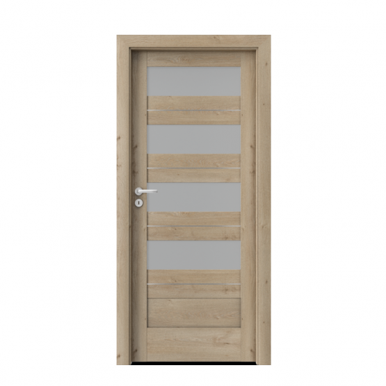 PORTA – drzwi wewnętrzne ramiakowe- KOLEKCJA VERTE HOME C – DĄB KLASYCZNY- INTARSJE – C4