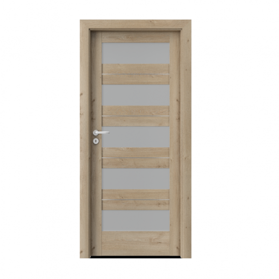 PORTA – drzwi wewnętrzne ramiakowe- KOLEKCJA VERTE HOME C – DĄB KLASYCZNY- INTARSJE – C5