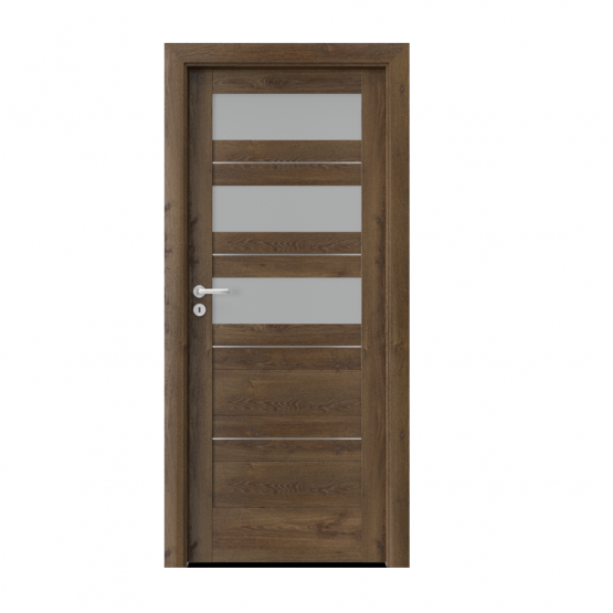 PORTA – drzwi wewnętrzne ramiakowe- KOLEKCJA VERTE HOME C – DĄB POŁUDNIOWY – INTARSJE- C3
