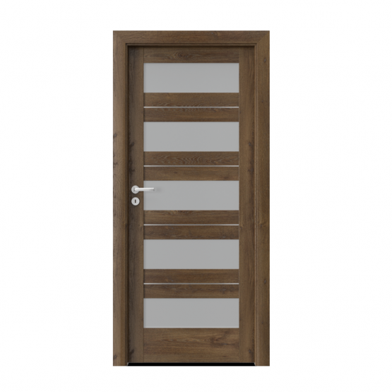 PORTA – drzwi wewnętrzne ramiakowe- KOLEKCJA VERTE HOME C – DĄB POŁUDNIOWY – INTARSJE- C5