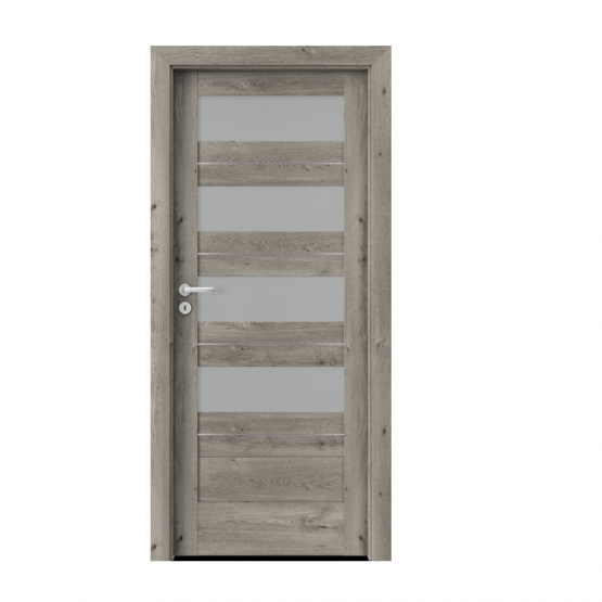 PORTA – drzwi wewnętrzne ramiakowe- KOLEKCJA VERTE HOME C – DĄB SYBERYJSKI – INTARSJE – C4