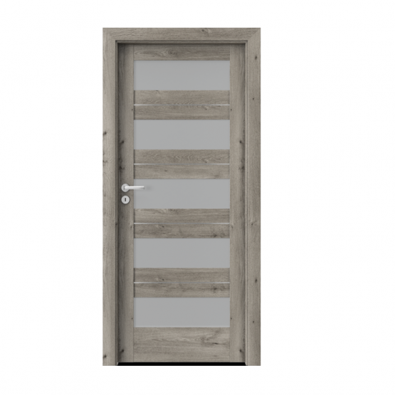 PORTA – drzwi wewnętrzne ramiakowe- KOLEKCJA VERTE HOME C – DĄB SYBERYJSKI – INTARSJE – C5