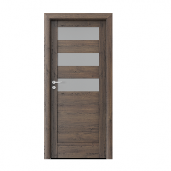 PORTA – drzwi wewnętrzne ramiakowe- KOLEKCJA VERTE HOME C – DĄB SZKARŁATNY – C3