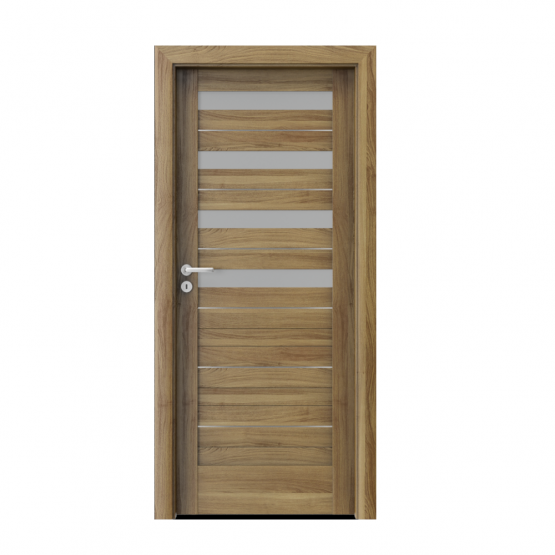 PORTA – drzwi wewnętrzne ramiakowe- KOLEKCJA VERTE HOME D – AKACJA MIODOWA – INTARSJE – D4