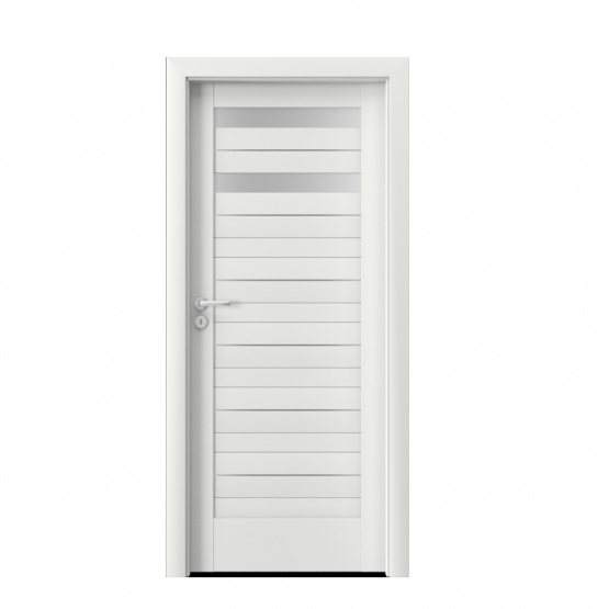 PORTA – drzwi wewnętrzne ramiakowe- KOLEKCJA VERTE HOME D – BIAŁY – INTARSJE -D2