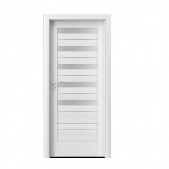 PORTA – drzwi wewnętrzne ramiakowe- KOLEKCJA VERTE HOME D – BIAŁY – INTARSJE -D5