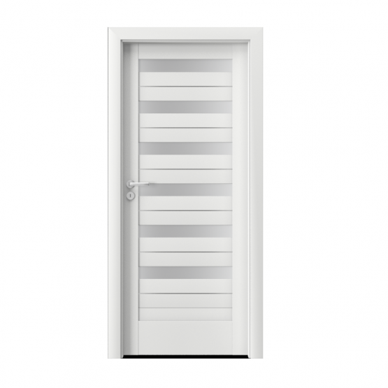PORTA – drzwi wewnętrzne ramiakowe- KOLEKCJA VERTE HOME D – BIAŁY – INTARSJE -D6