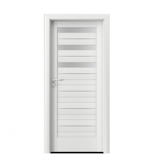 PORTA – drzwi wewnętrzne ramiakowe- KOLEKCJA VERTE HOME D – BIAŁY PREMIUM – INTARSJE – D3
