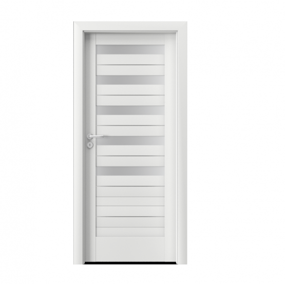 PORTA – drzwi wewnętrzne ramiakowe- KOLEKCJA VERTE HOME D – BIAŁY PREMIUM – INTARSJE – D5