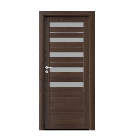 PORTA – drzwi wewnętrzne ramiakowe- KOLEKCJA VERTE HOME D – DĄB HAWANA – INTARSJE – D5