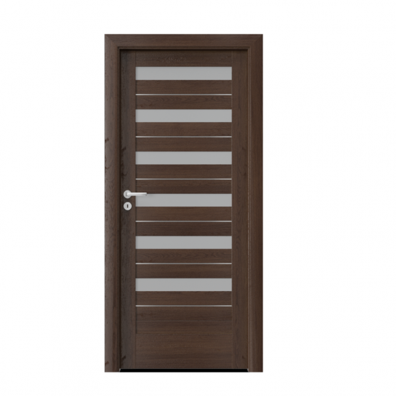 PORTA – drzwi wewnętrzne ramiakowe- KOLEKCJA VERTE HOME D – DĄB HAWANA – INTARSJE – D6