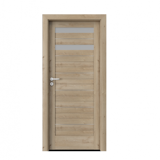 PORTA – drzwi wewnętrzne ramiakowe- KOLEKCJA VERTE HOME D – DĄB KLASYCZNY – INTARSJE – D2