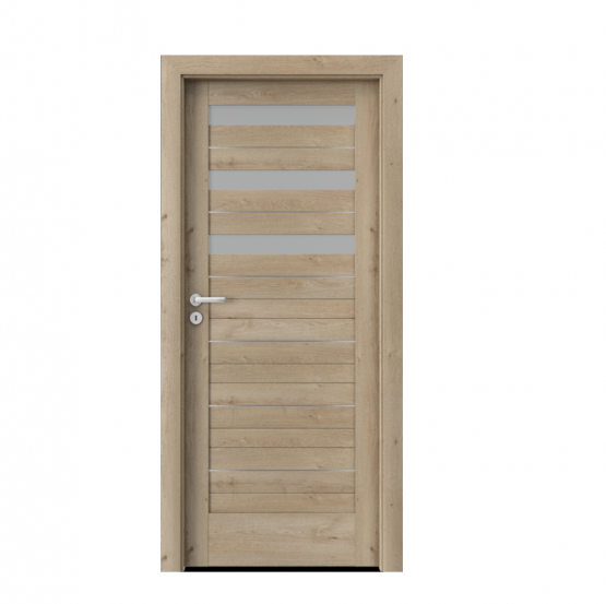 PORTA – drzwi wewnętrzne ramiakowe- KOLEKCJA VERTE HOME D – DĄB KLASYCZNY – INTARSJE – D3
