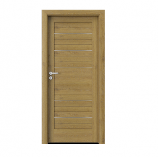 PORTA – drzwi wewnętrzne ramiakowe- KOLEKCJA VERTE HOME D – DĄB NATURALNY – INTARSJE – D0