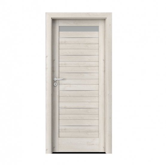 PORTA – drzwi wewnętrzne ramiakowe- KOLEKCJA VERTE HOME D – DĄB SKANDYNAWSKI – INTARSJE – D1