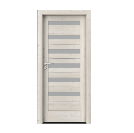 PORTA – drzwi wewnętrzne ramiakowe- KOLEKCJA VERTE HOME D – DĄB SKANDYNAWSKI – INTARSJE – D6