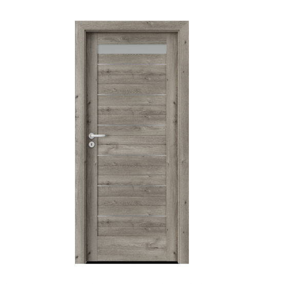 PORTA – drzwi wewnętrzne ramiakowe- KOLEKCJA VERTE HOME D – DĄB SYBERYJSKI – INTARSJE- D1