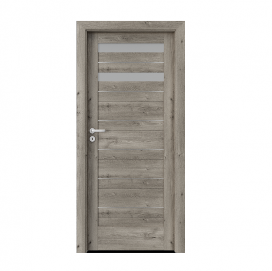 PORTA – drzwi wewnętrzne ramiakowe- KOLEKCJA VERTE HOME D – DĄB SYBERYJSKI – INTARSJE- D2