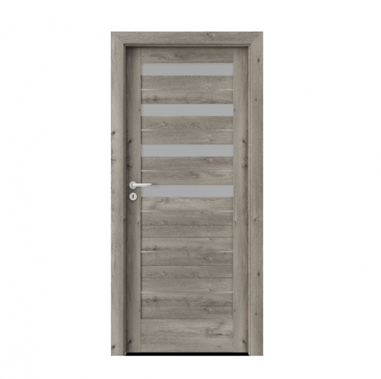PORTA – drzwi wewnętrzne ramiakowe- KOLEKCJA VERTE HOME D – DĄB SYBERYJSKI – INTARSJE- D4