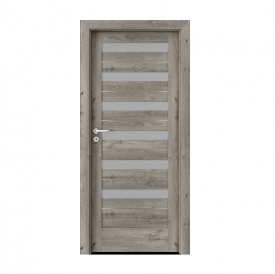 PORTA – drzwi wewnętrzne ramiakowe- KOLEKCJA VERTE HOME D – DĄB SYBERYJSKI – INTARSJE- D6