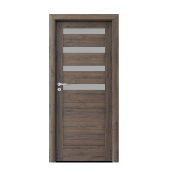 PORTA – drzwi wewnętrzne ramiakowe- KOLEKCJA VERTE HOME D – DĄB SZKARŁATNY – D4