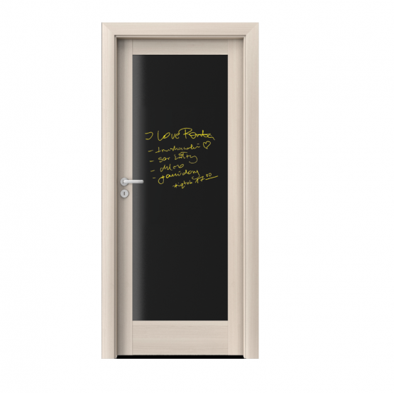 PORTA – drzwi wewnętrzne ramiakowe- KOLEKCJA VERTE HOME E- ORZECH BIELONY – TABLICA – E0