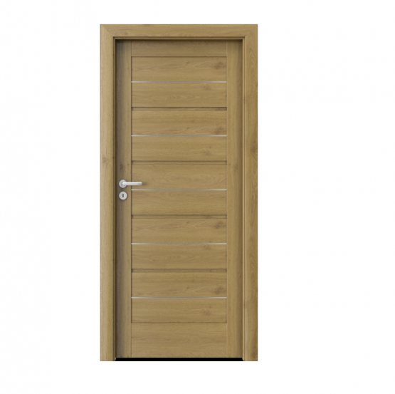 PORTA – drzwi wewnętrzne ramiakowe- KOLEKCJA VERTE HOME G – DĄB NATURALNY – INTARSJE – G0