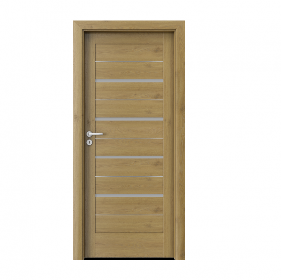 PORTA – drzwi wewnętrzne ramiakowe- KOLEKCJA VERTE HOME G – DĄB NATURALNY – INTARSJE – G4