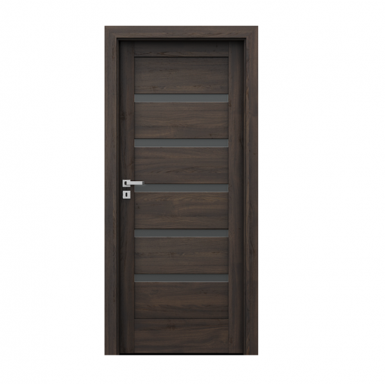PORTA – drzwi wewnętrzne ramiakowe- KOLEKCJA VERTE HOME H – DĄB CIEMNY – H5