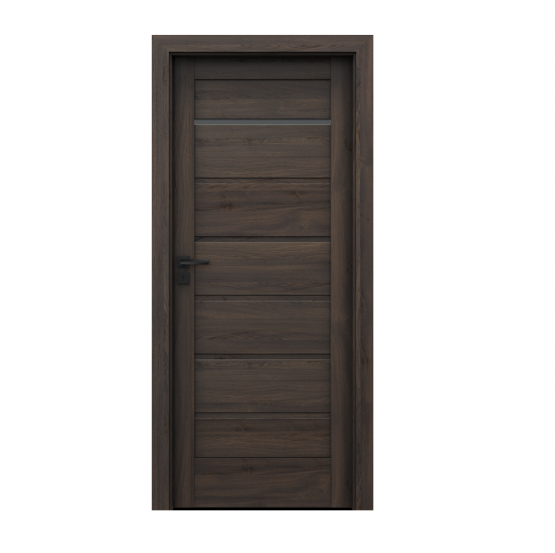 PORTA – drzwi wewnętrzne ramiakowe- KOLEKCJA VERTE HOME J – DĄB CIEMNY – J1