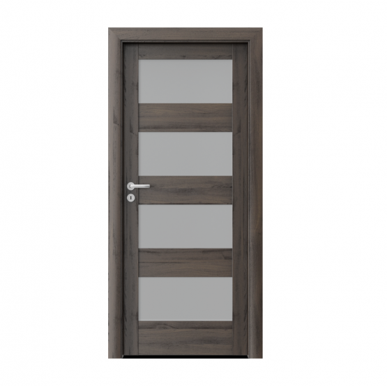 PORTA – drzwi wewnętrzne ramiakowe- KOLEKCJA VERTE HOME L – DĄB CIEMNY – L4