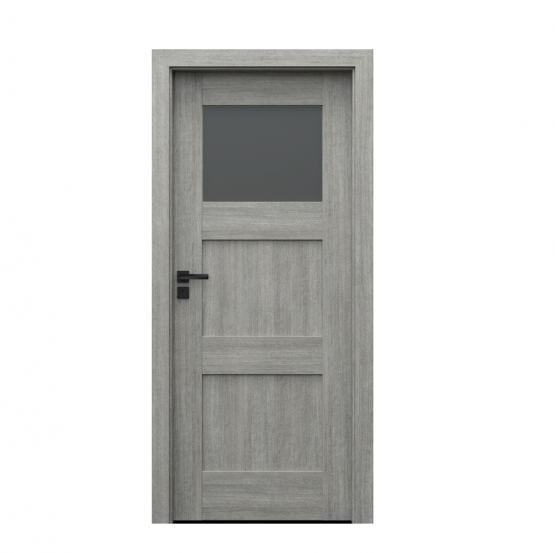 PORTA – drzwi wewnętrzne ramiakowe- KOLEKCJA VERTE PREMIUM B – DĄB SREBRZYSTY – B1