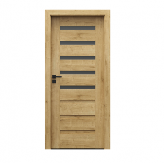 PORTA – drzwi wewnętrzne ramiakowe- KOLEKCJA VERTE PREMIUM D – DĄB ANGIELSKI HAMILTON – D5