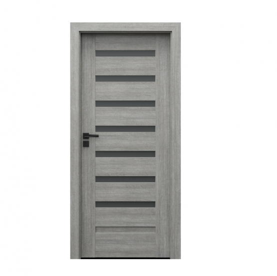 PORTA – drzwi wewnętrzne ramiakowe- KOLEKCJA VERTE PREMIUM D – DĄB SREBRZYSTY – D7
