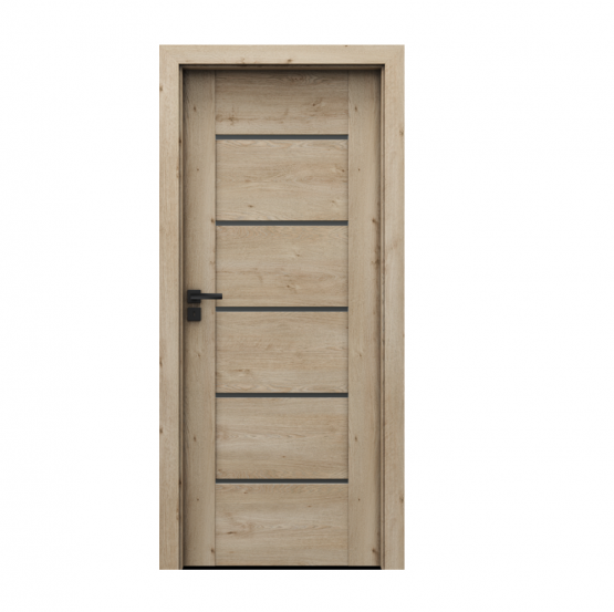 PORTA – drzwi wewnętrzne ramiakowe- KOLEKCJA VERTE PREMIUM E – DĄB KLASYCZNY – E5