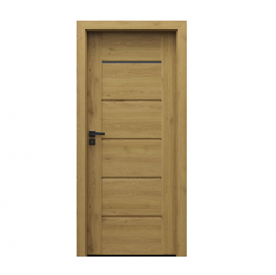 PORTA – drzwi wewnętrzne ramiakowe- KOLEKCJA VERTE PREMIUM E – DĄB NATURALNY – E1